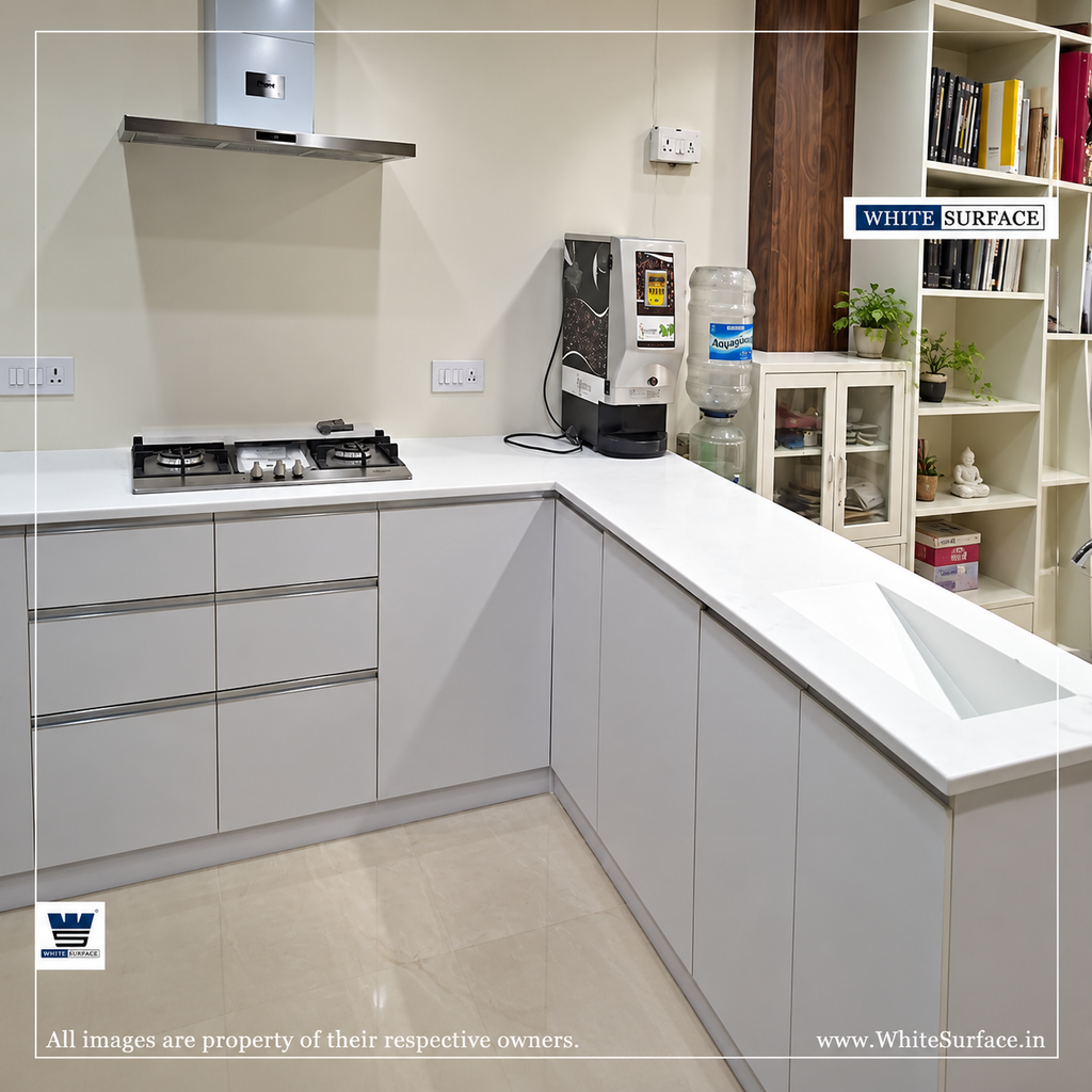 Solid Surface kitchen countertop with a premium finish.