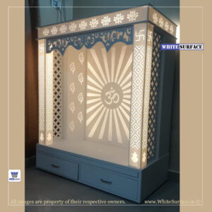 Corian Surface Temple over Wooden or Marble Temple for Home