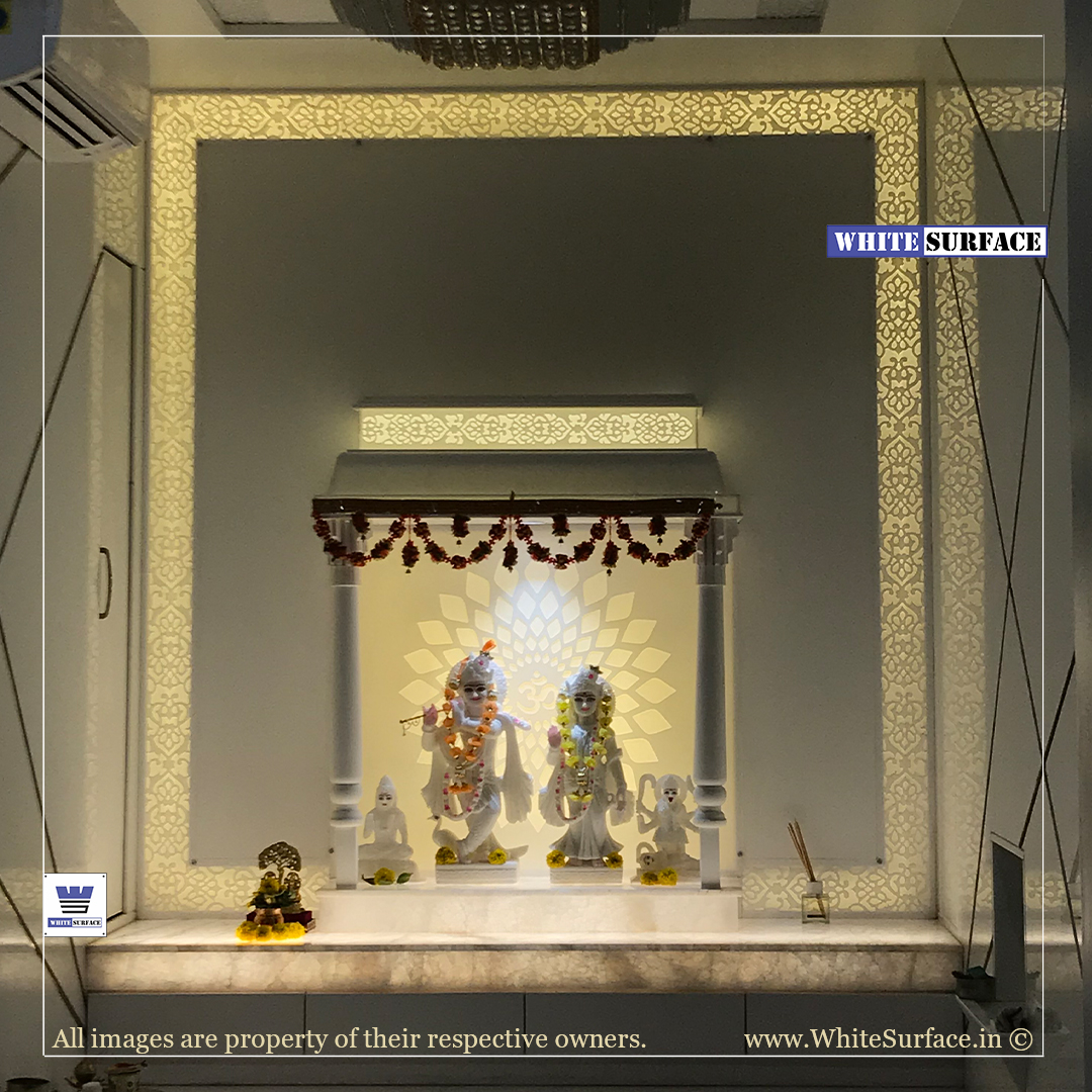 Custom Corian Mandir