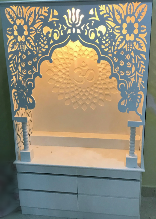 Why Backlit Corian Mandirs Are the New Trend in Spiritual Decor
